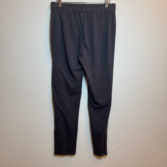 Eileen Fisher Dark Gray Pull on Zip Hem leggings Womens Small‎ Pull On Stretch - Picture 4 of 4